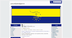 Desktop Screenshot of ilcentrosport.it